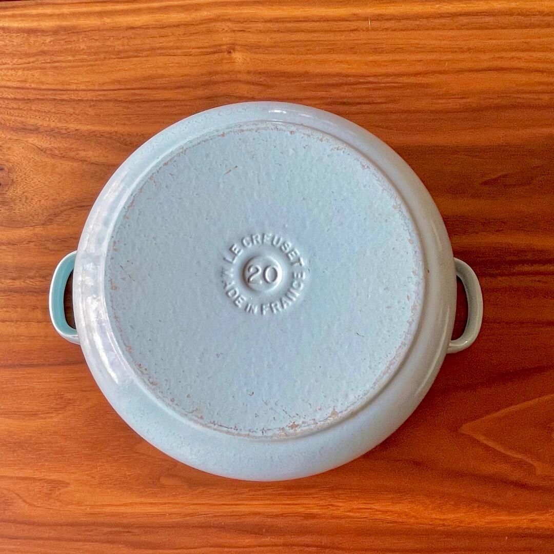 LE CREUSET - サテンブルー ル・クルーゼ ココット ロンド 20 廃盤色の