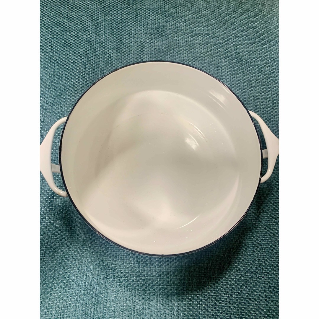 DANSK - 希少！廃盤 ダンスク 両手鍋 18cm ホワイト 中古の通販 by
