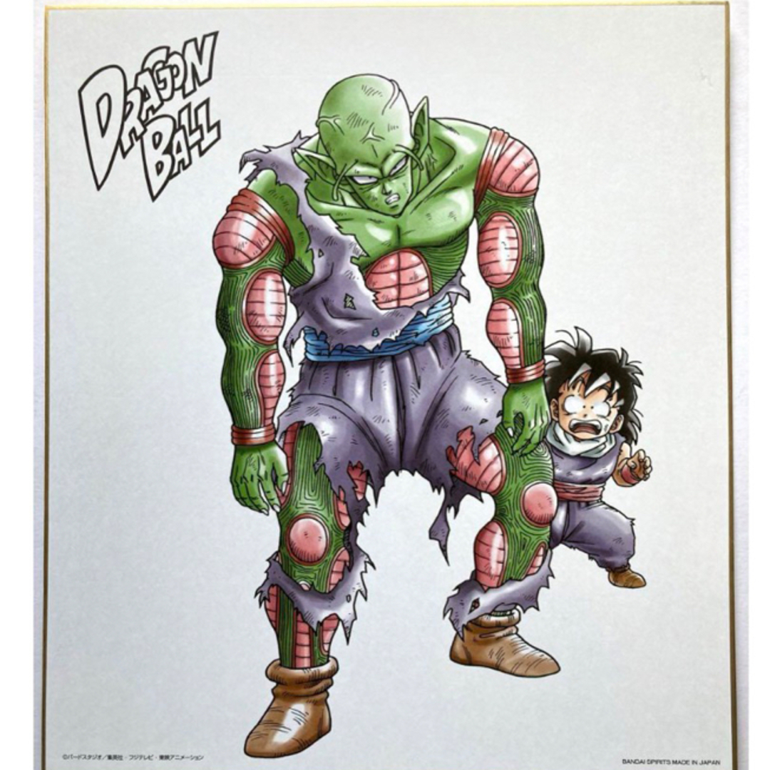激レア】ドラゴンボール ピッコロ＆孫悟飯 ビジュアル色紙