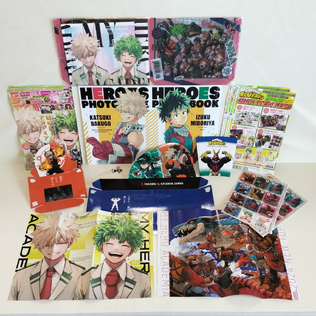 ヒロアカ展爆豪勝己緑谷出久フォトブック/USJ/ジャンプGIGA付録13種