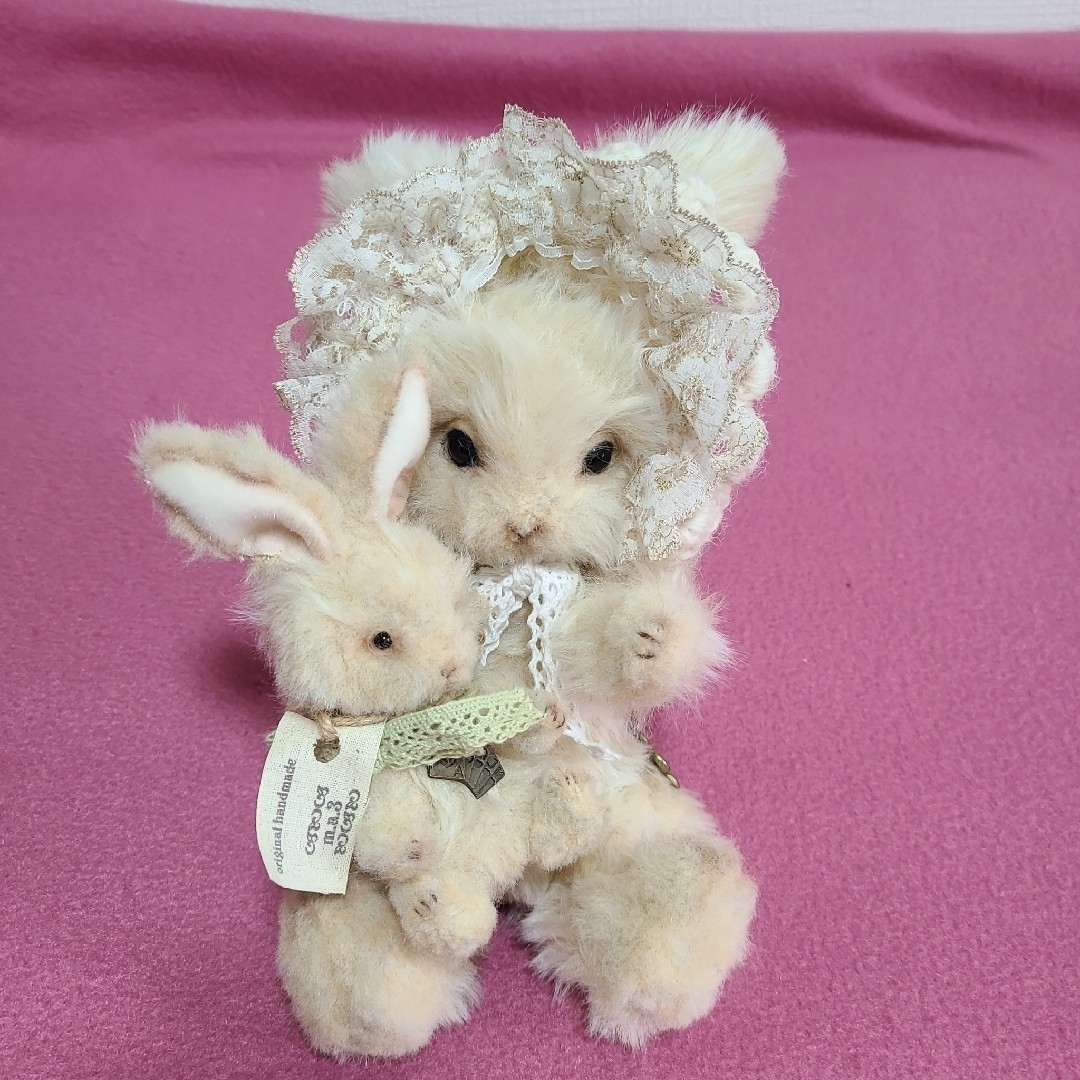 チューリップバニー うさぎ ぬいぐるみ ハンドメイド 海外作家様