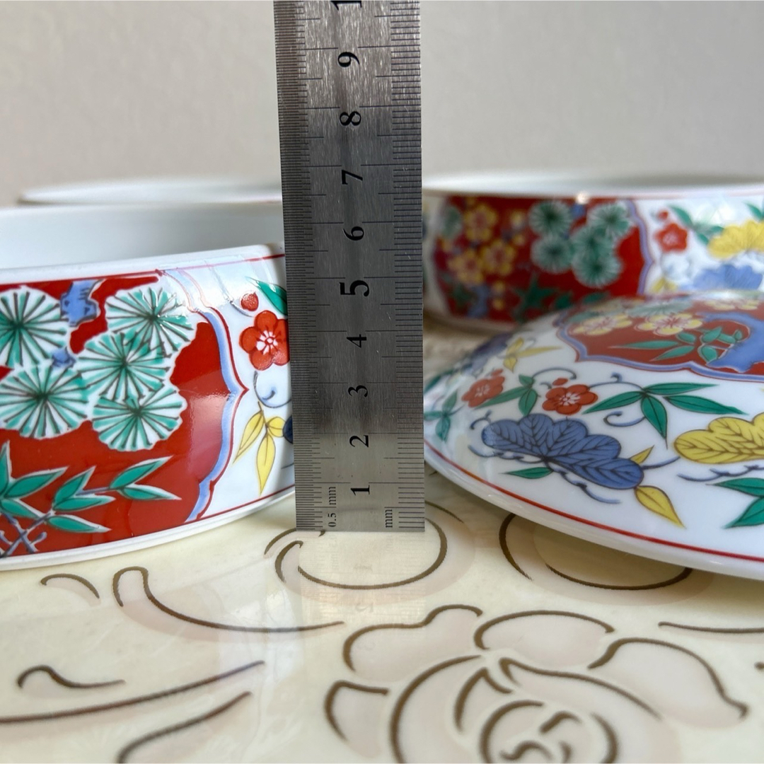 有田焼 - 有田焼 哲山作 三段重 古伊万里 色絵 おせち器 お正月 重箱