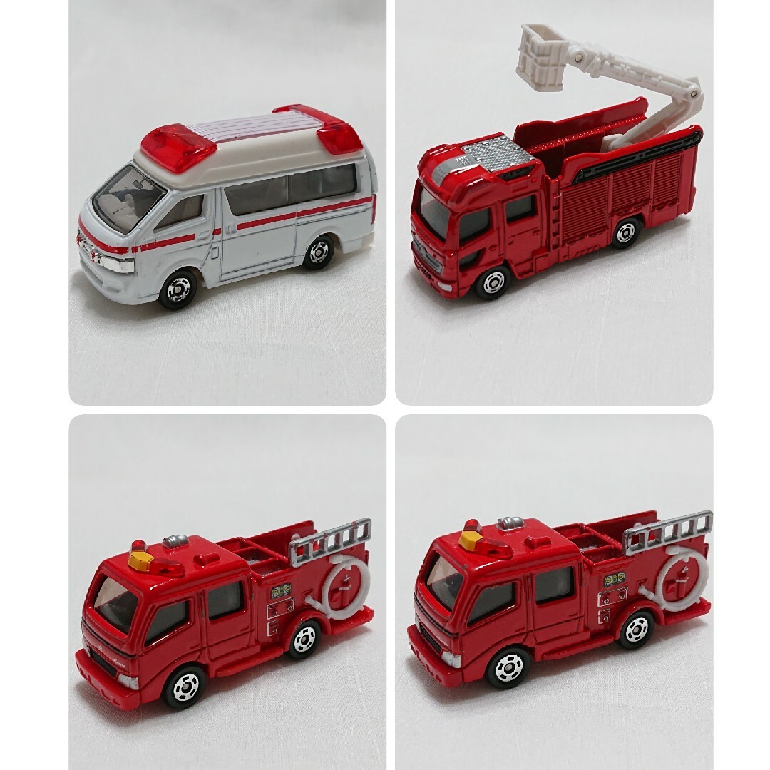 Takara Tomy - トミカ 緊急車両 救急車 消防車 4台セットの通販 by