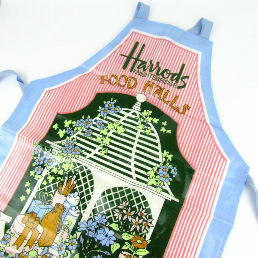 Harrods - ハロッズ エプロン PVC/コットン フードホール 花柄 キッズ