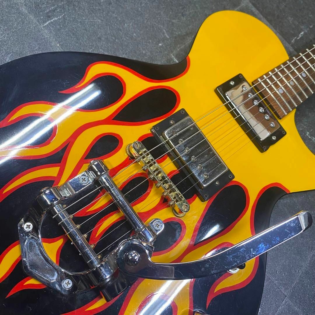 LS-38バーニーレスポール！ファイヤーパターン ロカビリー