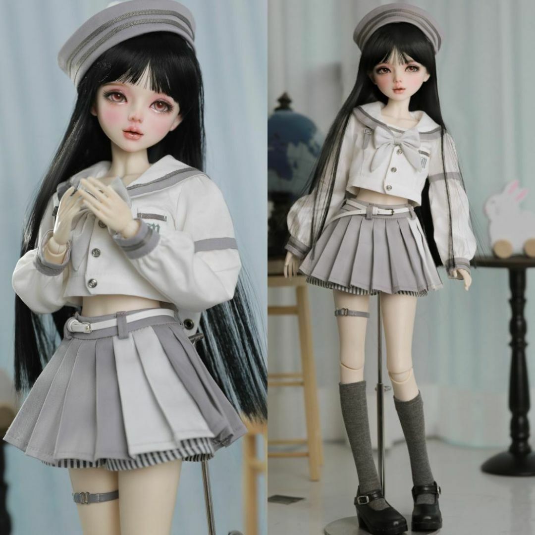 BJD1/3ドールフルセット♡本体 56cm 球体関節人形 眼球 洋服 メイク済