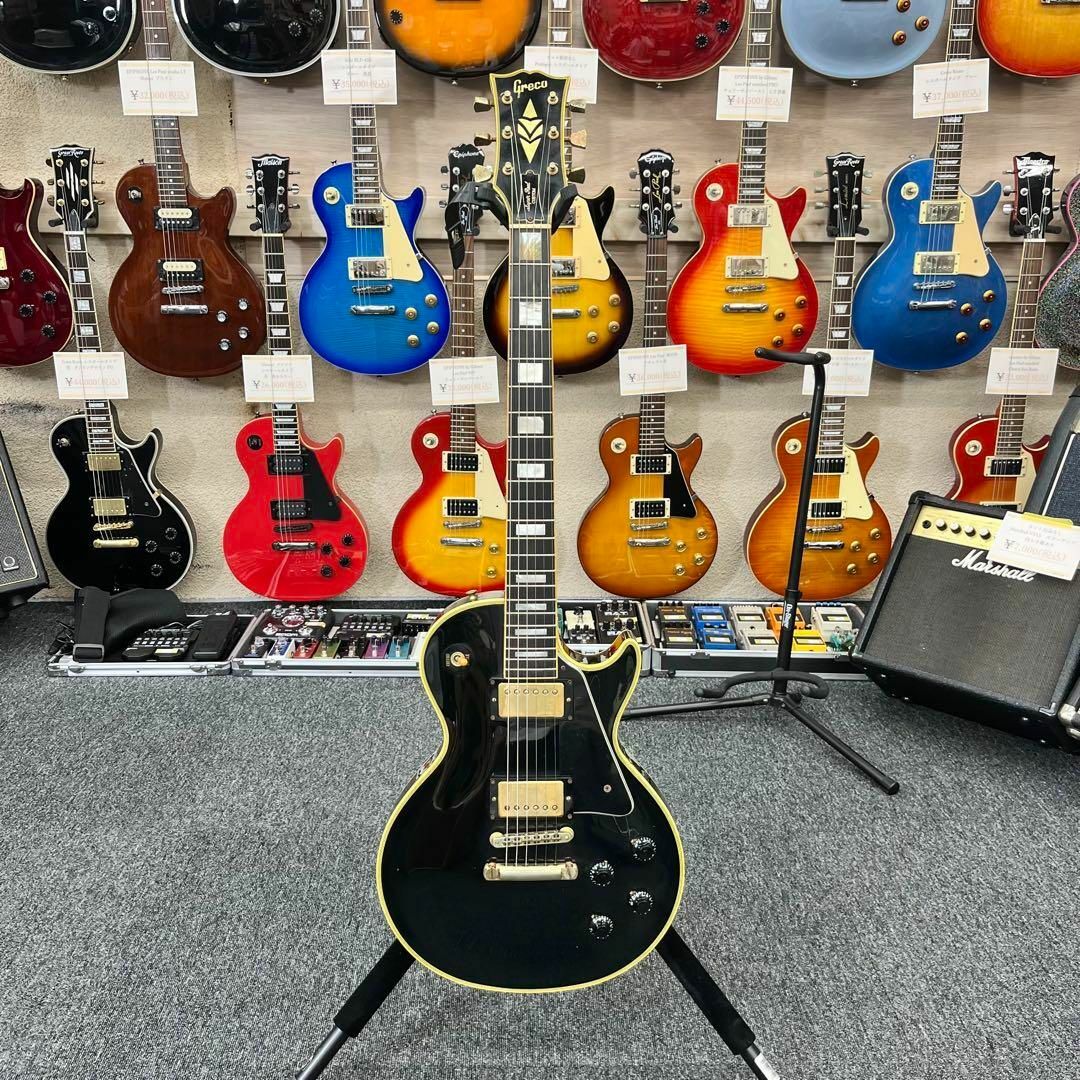 9878】 greco EG-1000 最上位 レスポールカスタム ブラックの通販 by