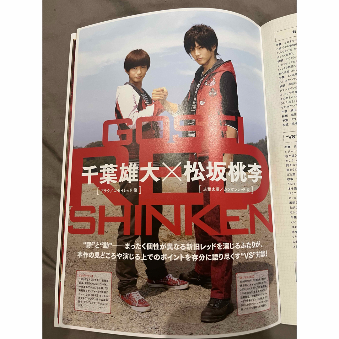 千葉雄大 松坂桃李 シンケンジャー ゴセイジャー パンフレット 戦隊