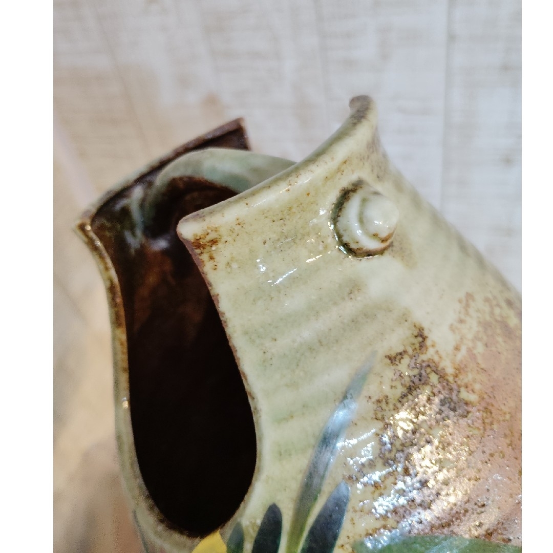 九谷焼 手桶花瓶 金彩あやめ 玉竜作 新品 未使用 花瓶 花器の通販 by