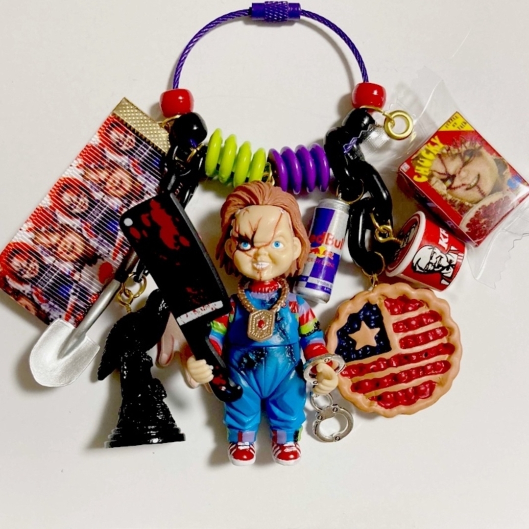 じゃらじゃらキーホルダー023 チャッキーの通販 by ちょびたぬき's