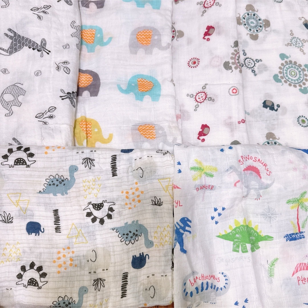 2.スワドルダブルガーゼ よだれカバー ハンドメイド エルゴ用