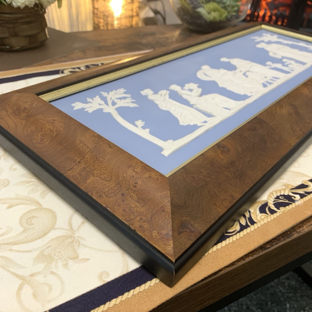 WEDGWOOD - 希少 ウェッジウッド ジャスパー 神話図 プラーク 陶板 額