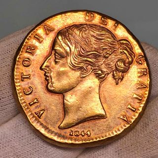海外記念コイン 1844年 英国ヴィクトリア女王 メダル型コイン