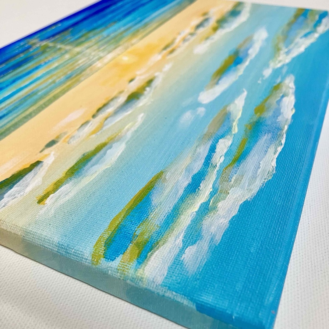 sunrise＊絵画 原画 風景画 海 朝日 キレイな景色 ハワイ 沖縄の通販