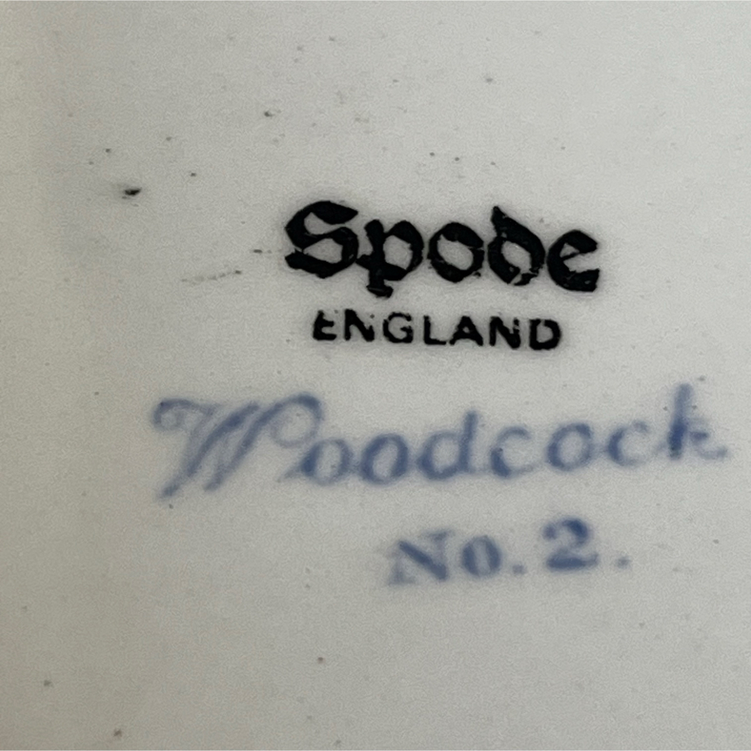 希少品】英国ビンテージ スポード ☆ブルーカミラ・Woodcock☆プレート