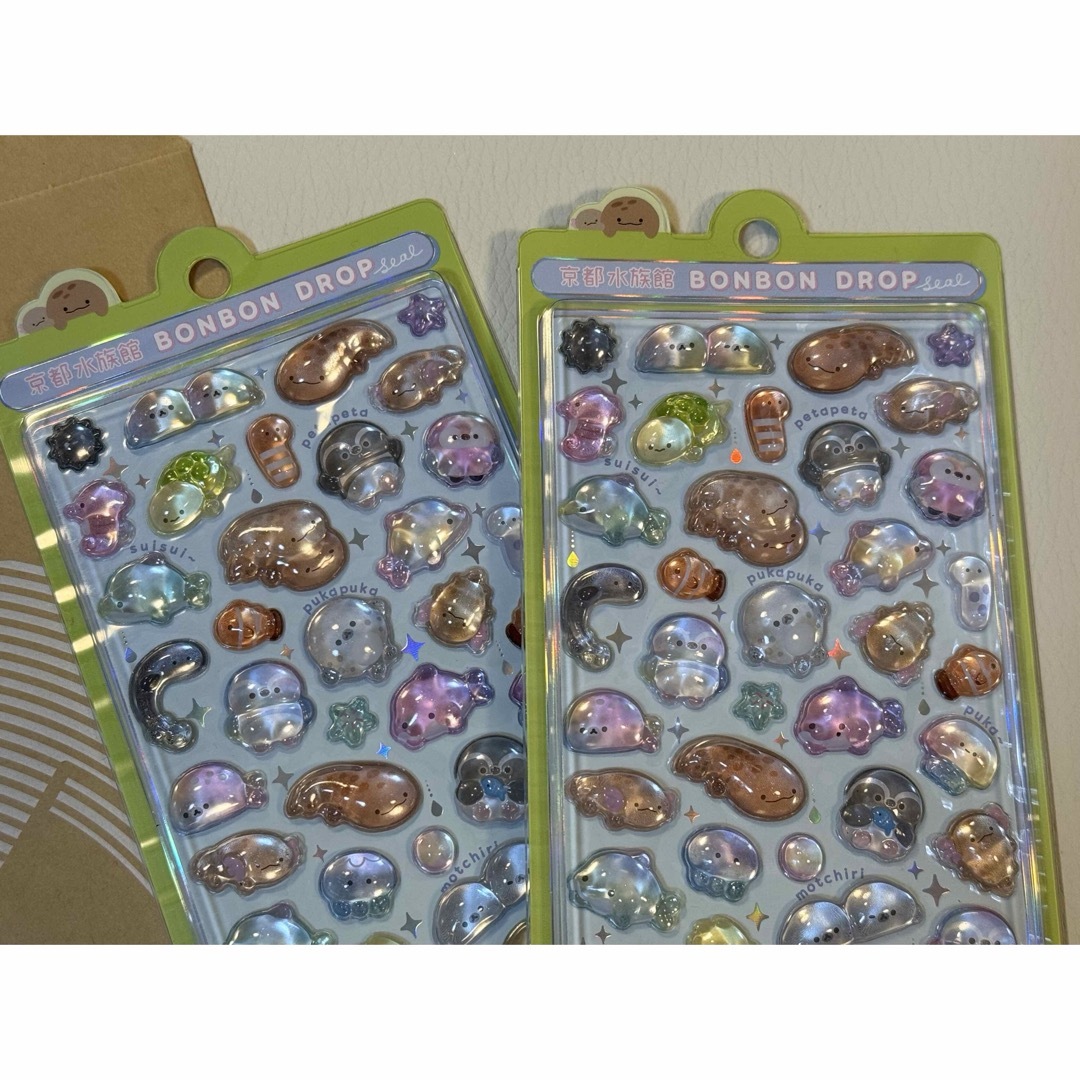ボンボンドロップシール 水族館 限定 3種セット 各2枚 正規品 1