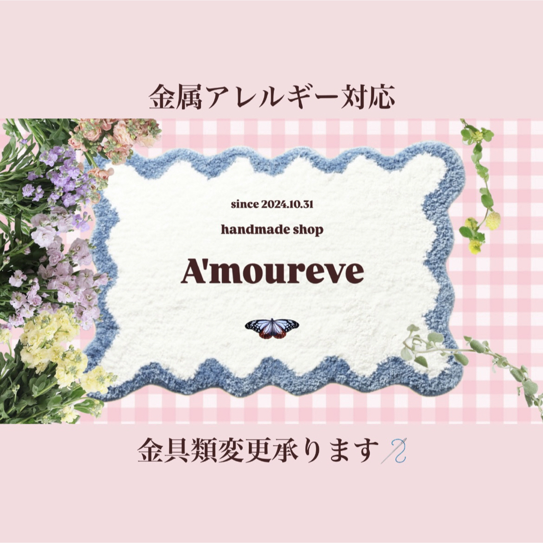 no.408／a'moureveビーズネックレス ハンドメイドの通販 by 𝙰