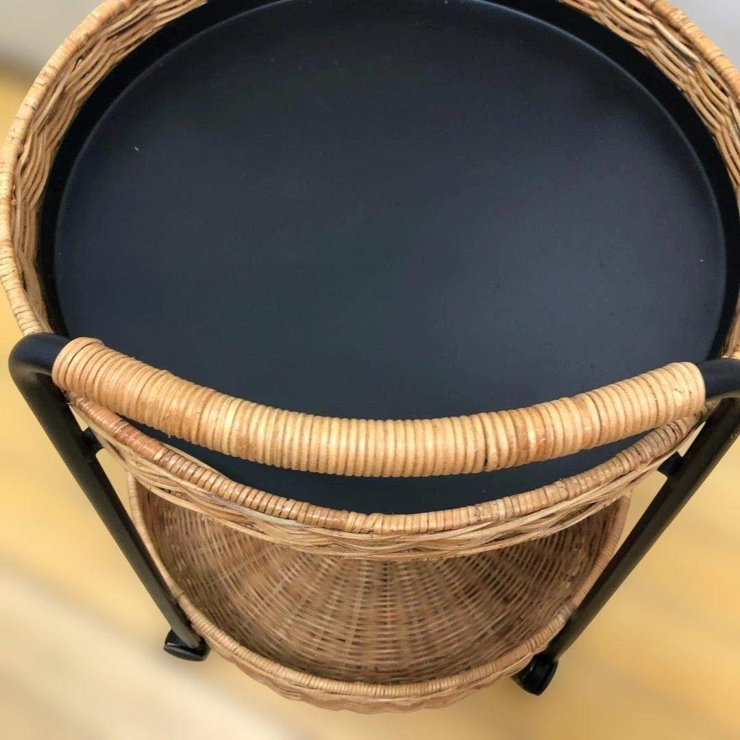 IKEA LUBBAN ルッバン ラタン 2段ワゴン 11907 送料無料】IKEA LUBBAN