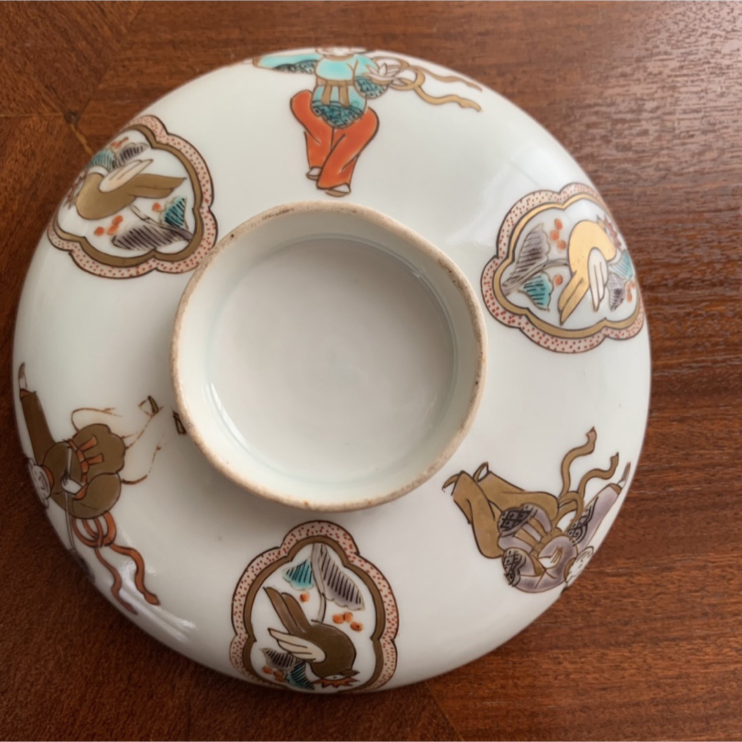 有田焼 - a 古伊万里 錦唐子絵椀 蓋付き 金彩 茶碗 アンティーク 骨董