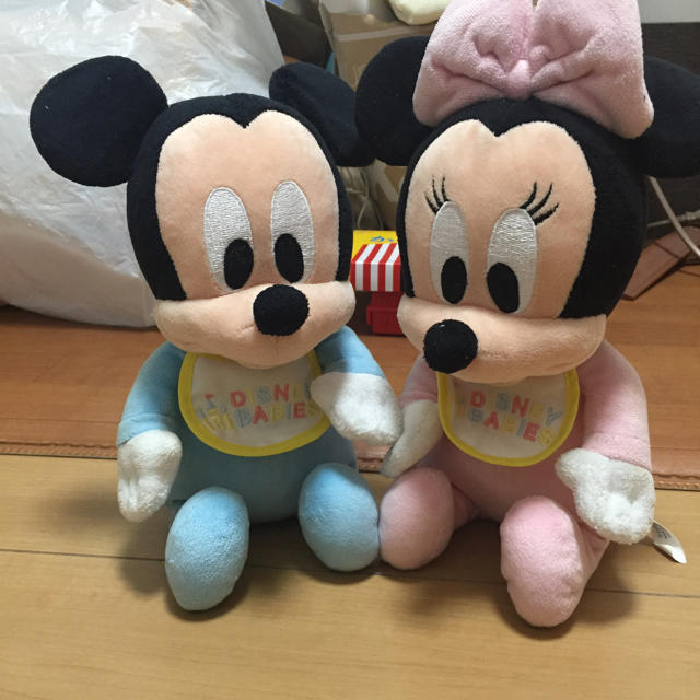 ヤングエポック ベビーミッキー ベビーミニー ぬいぐるみ