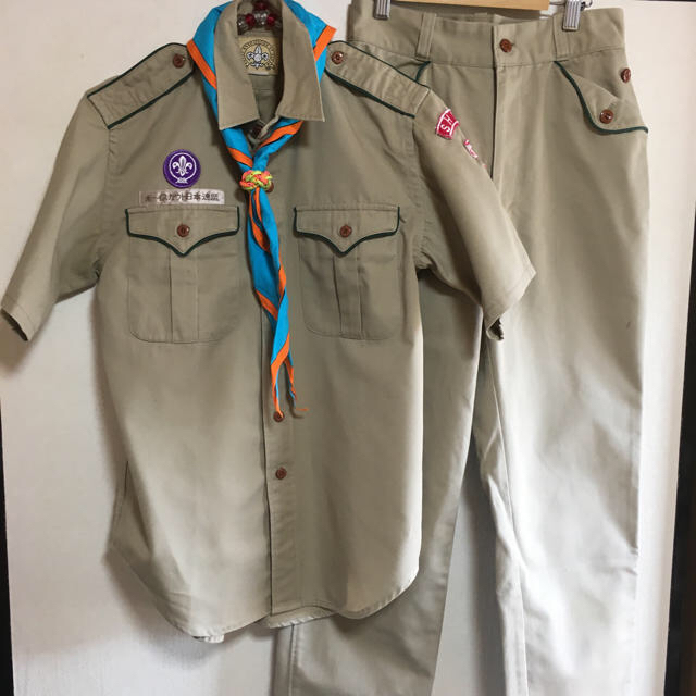 ボーイスカウト シャツ&パンツ &スカーフ、スカーフ止め、ベルト
