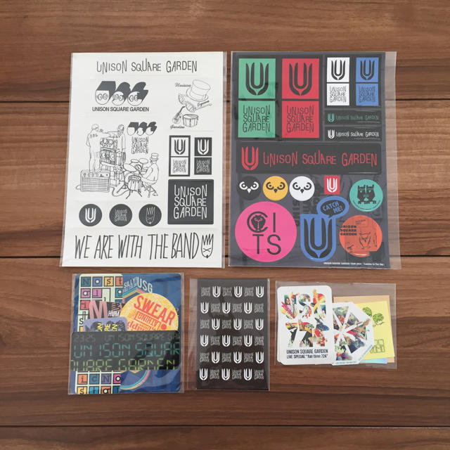 UNISON SQUARE GARDEN - ユニゾン ステッカー5点セットの通販 by