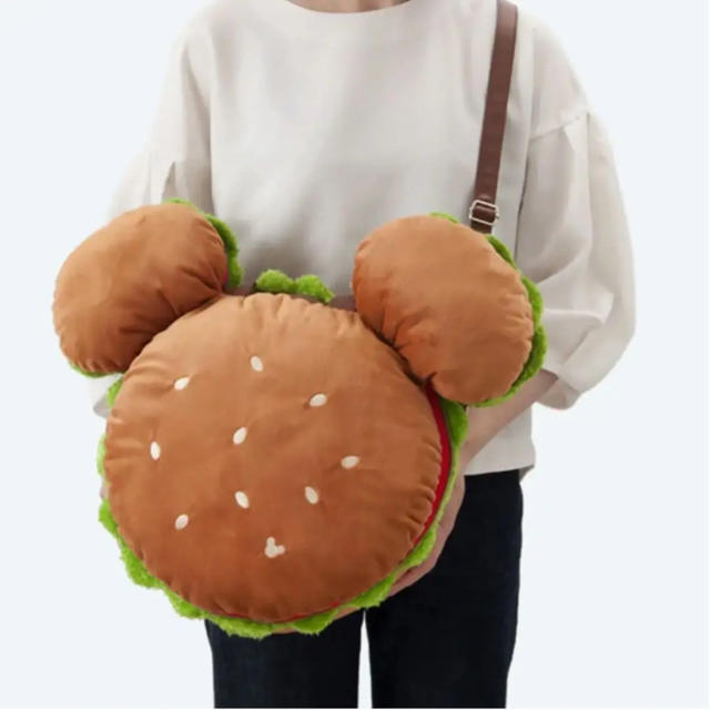 ミッキー バーガー シェイプ トートバッグ ショルダーバッグ 限定