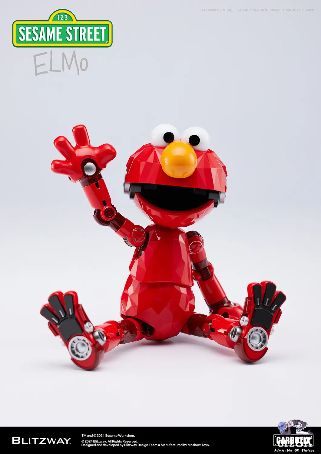 Blitzway Studio - Carbotix Sesame Street Aciton Figure Elmo Big