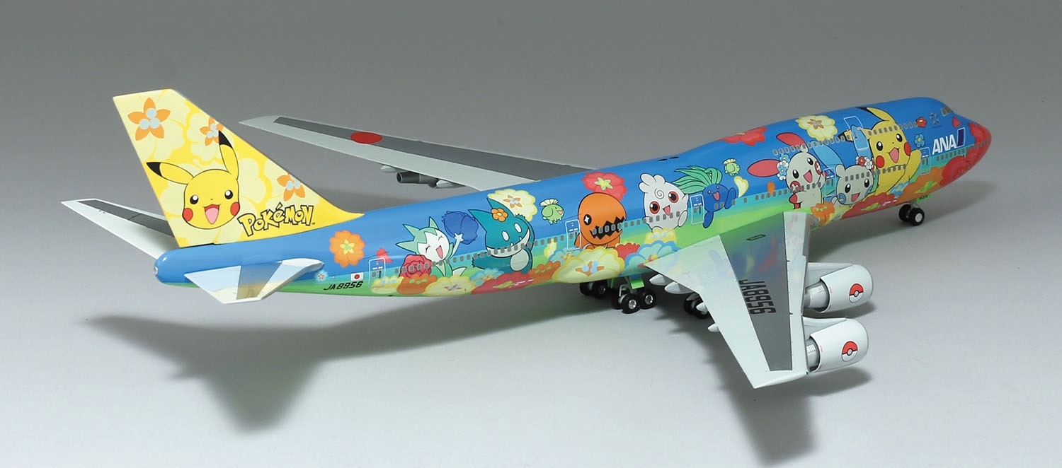 ANA 1/200 ポケモンジェット(お花ジャンボ) JA8956 BOEING 747-400
