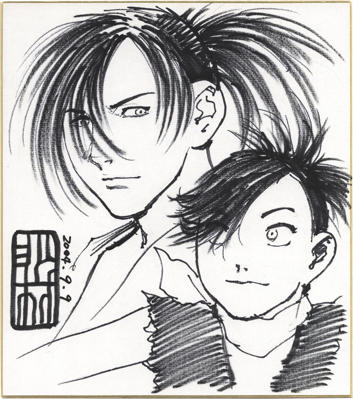 2643］ 沙村広明 直筆色紙「どろろ」
