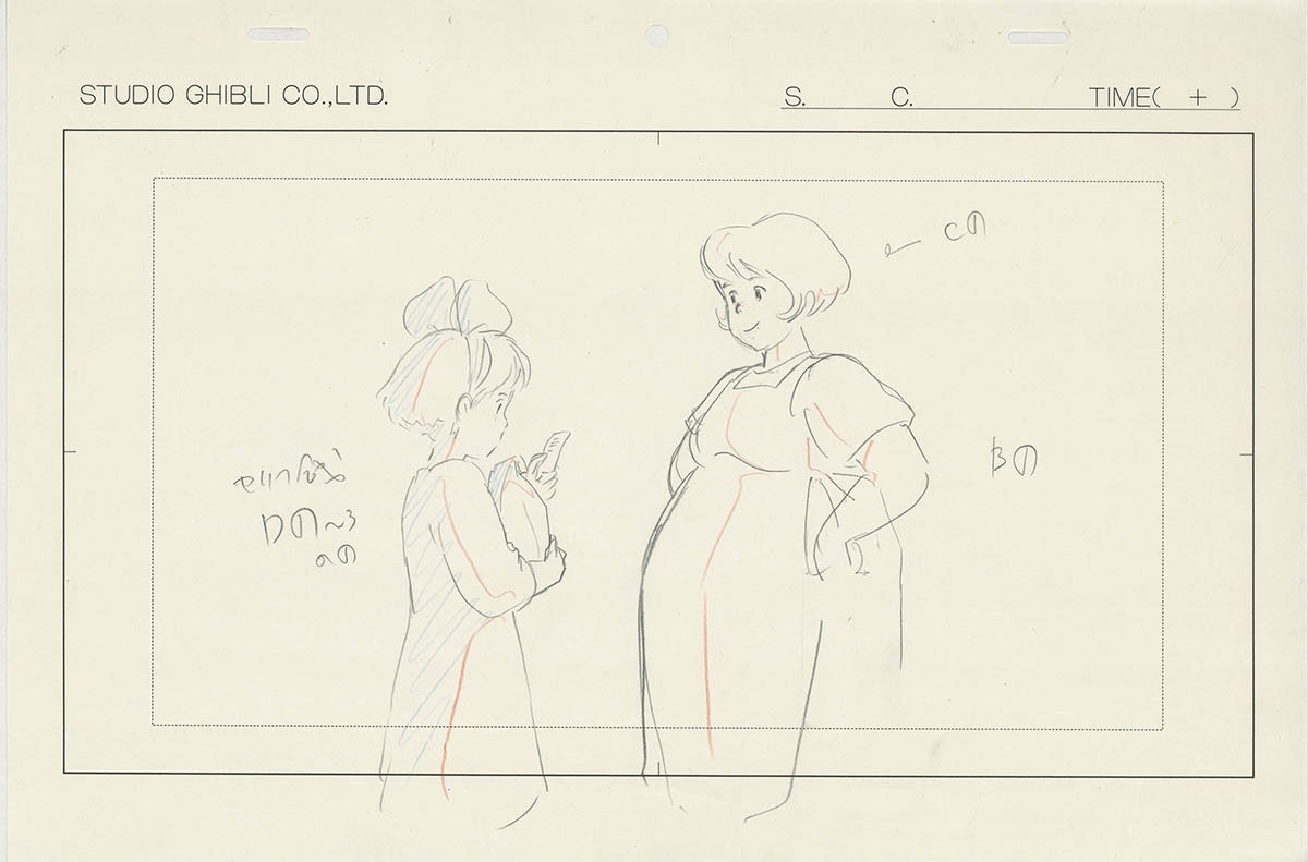 4429] 魔女の宅急便 ラフ原画 / 直筆:宮崎駿