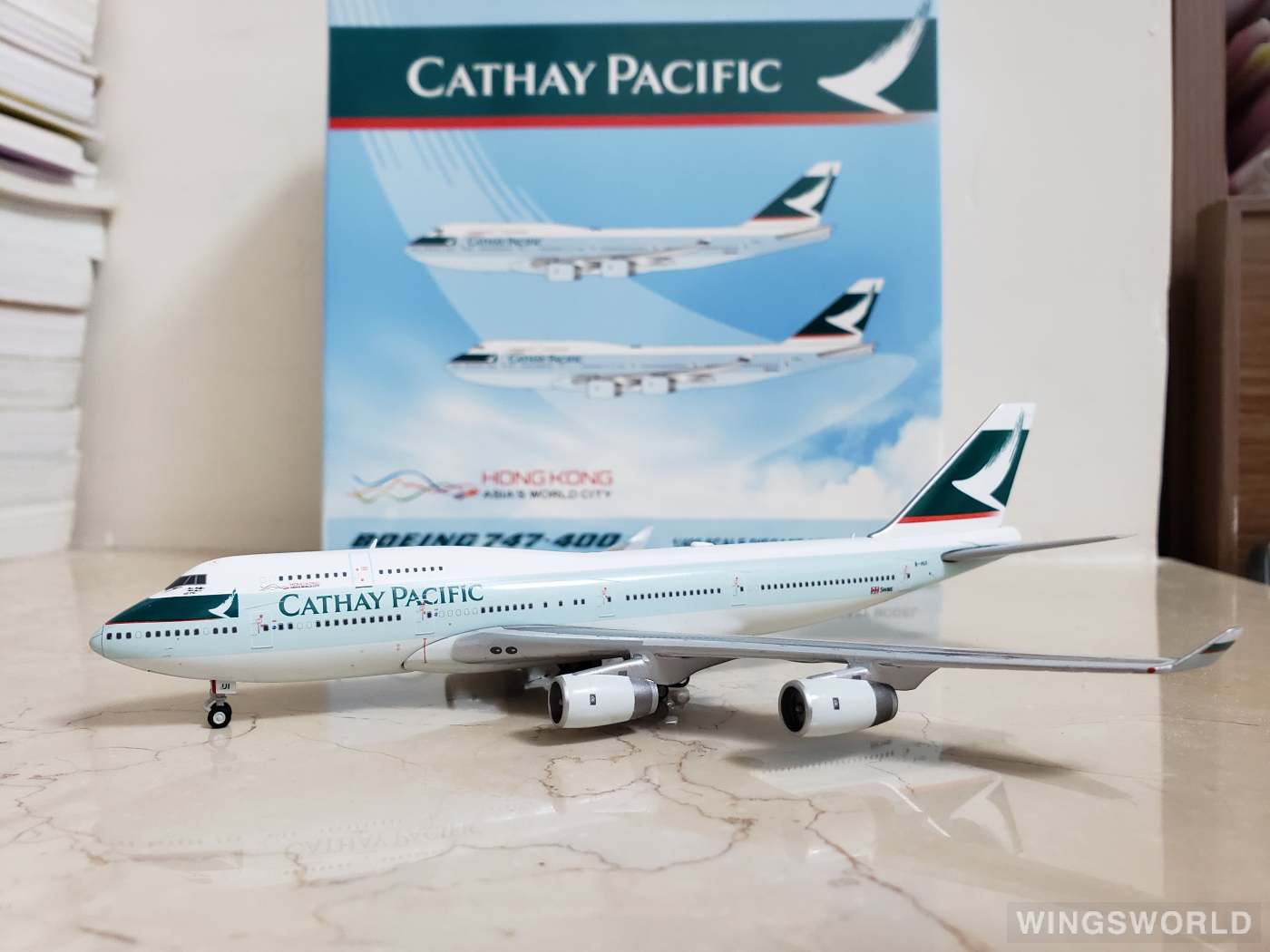 JC Wings 1:400 Boeing 747-400 Cathay Pacific 国泰航空BBOX4002 B