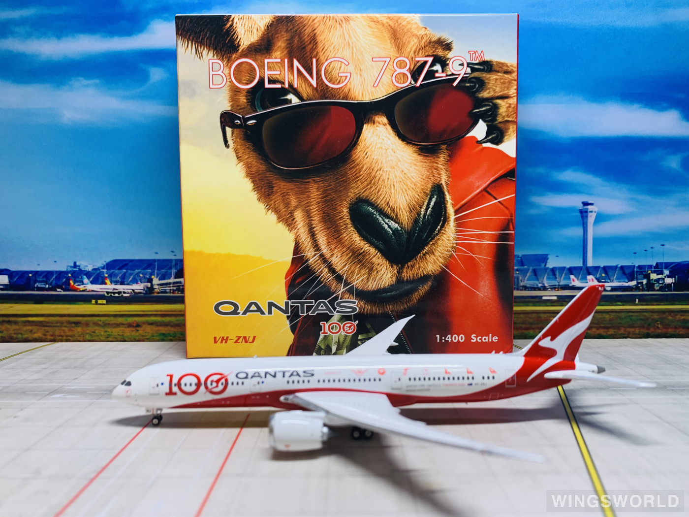 Phoenix 1:400 Boeing 787-9 Qantas 澳洲航空PH04306 VH-ZNJ 100周年的