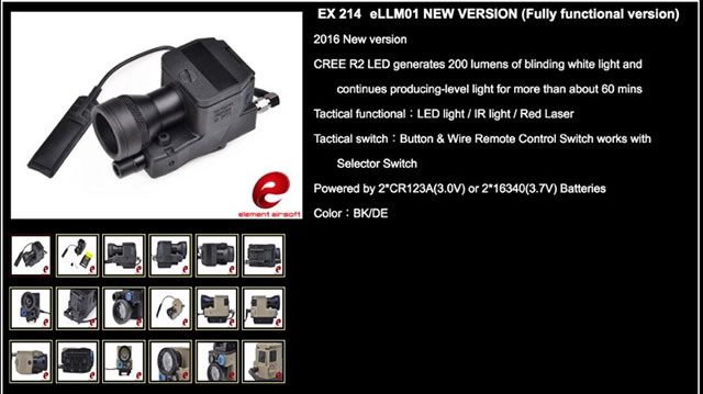 ミリブロNews:Element Airsoftの「LLM01レーザーライトモジュール」が