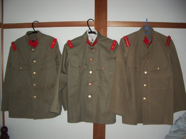 先祖は水呑み百姓。今も貧乏人！！:複製比較 兵下士官用昭五式夏軍衣 3社製