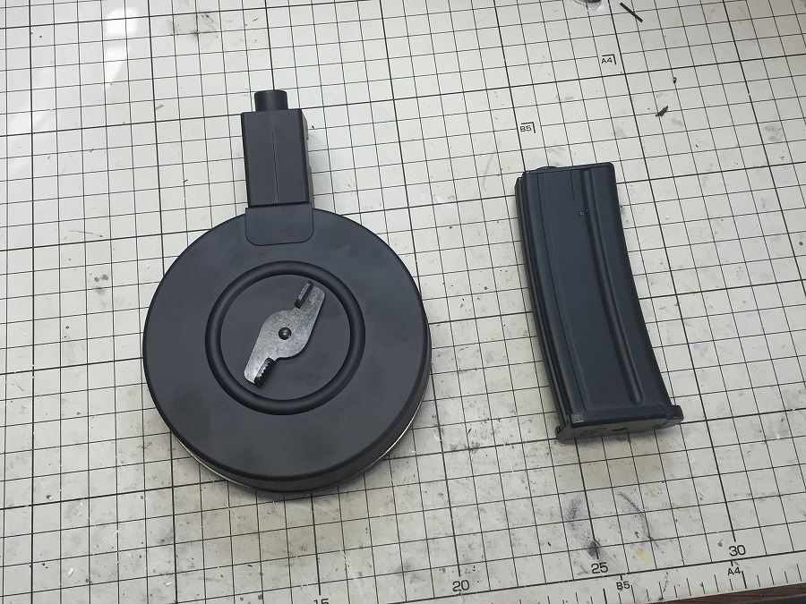 大門団長の大量破壊ブログ:MP7用ドラムマガジンの作り方