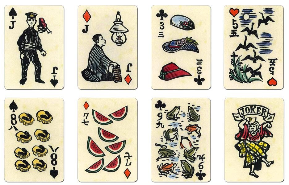 KAWAKAMI SUMIO PLAYING CARDS 川上澄生 四季のたのしみ西洋骨牌