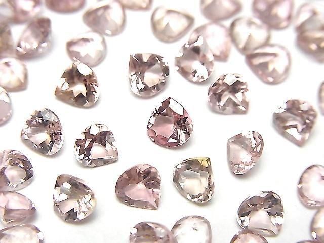 ピンクトルマリン 穴なしマロンファセットカット5×5mm 4粒1,980円