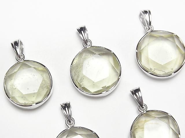 リビアングラス 六芒星ペンダントトップ17×17mm SILVER925製 1個