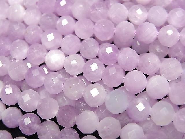 ナイジェリア産クンツァイト ラウンドカット6mm 半連/1連｜天然石