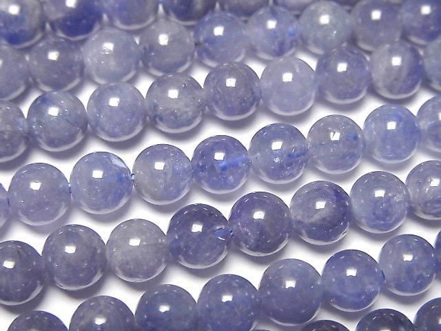 タンザナイト（産地・タンザニア） ラウンド6mm ｜天然石ビーズの卸