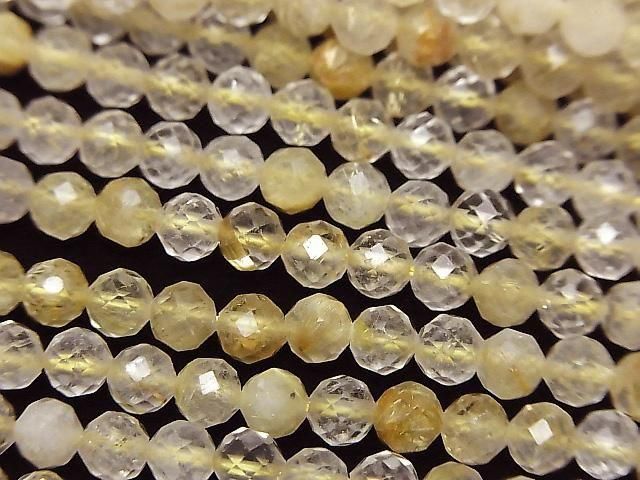 ルチルクォーツ 【和名・針水晶｜産地・ブラジル】 ラウンドカット4mm