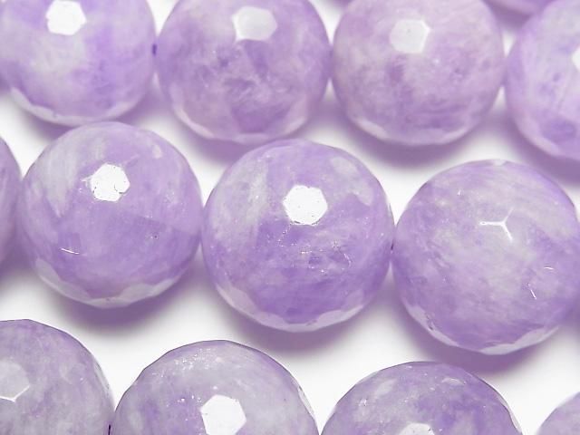 ラベンダーアメジスト（産地・マダガスカル） 128面ラウンドカット18mm