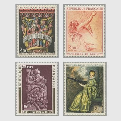 フランス 1973年美術切手 - 趣味の切手専門店マルメイト | 外国切手