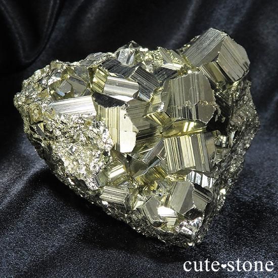 ペルー ワンサラ鉱山 パイライト（黄鉄鉱）のクラスター - cute stone -