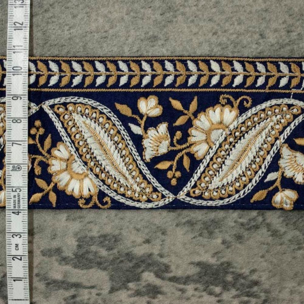 インド製刺繍レース ] クラシックエスニックモチーフ｜Indian