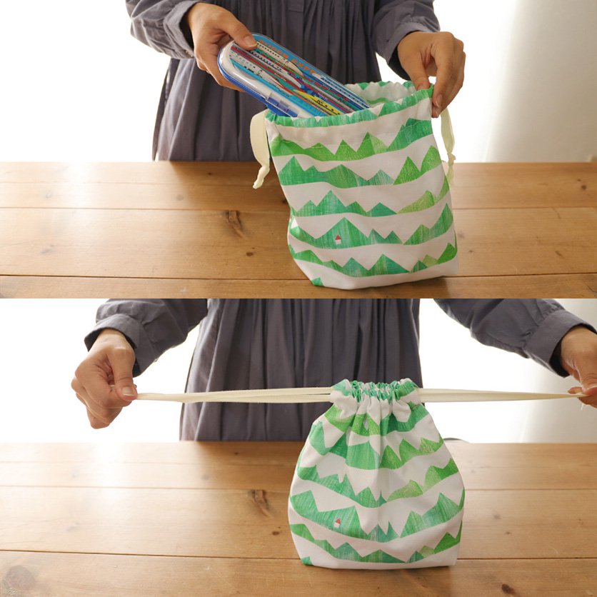 入園・入学グッズ手作りキット（6点セット）ペンキで塗ったストライプ