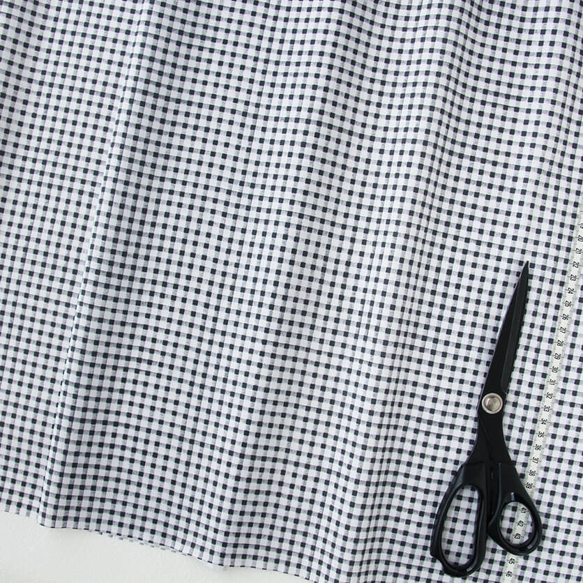 NATSUBI（モノクロ）チェック柄- 布・生地の通販サイト：nunocoto fabric