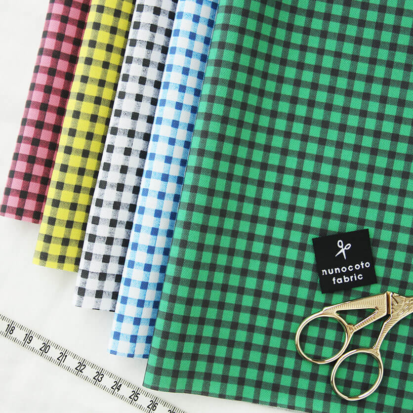 NATSUBI（モノクロ）チェック柄- 布・生地の通販サイト：nunocoto fabric