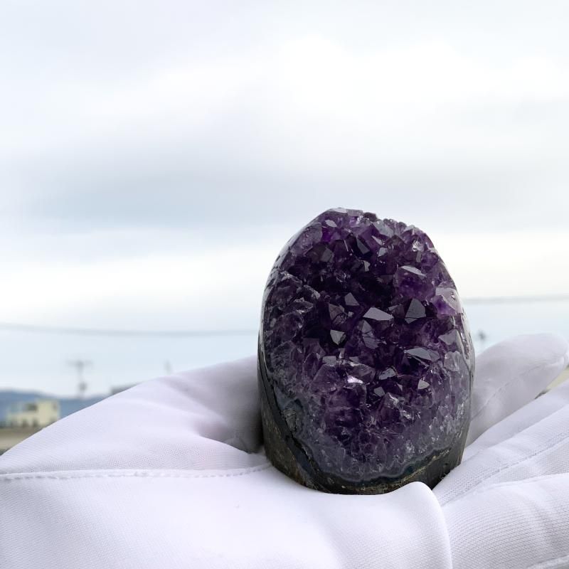 アメシスト ウルグアイ産 】 ジオード クラスター 紫水晶 アメジスト